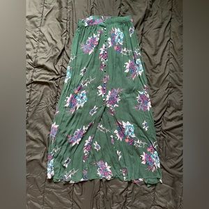 Womens long floral skirt